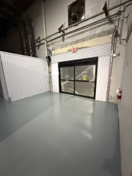 Endura-Plate over damaged floor tile at entrance.