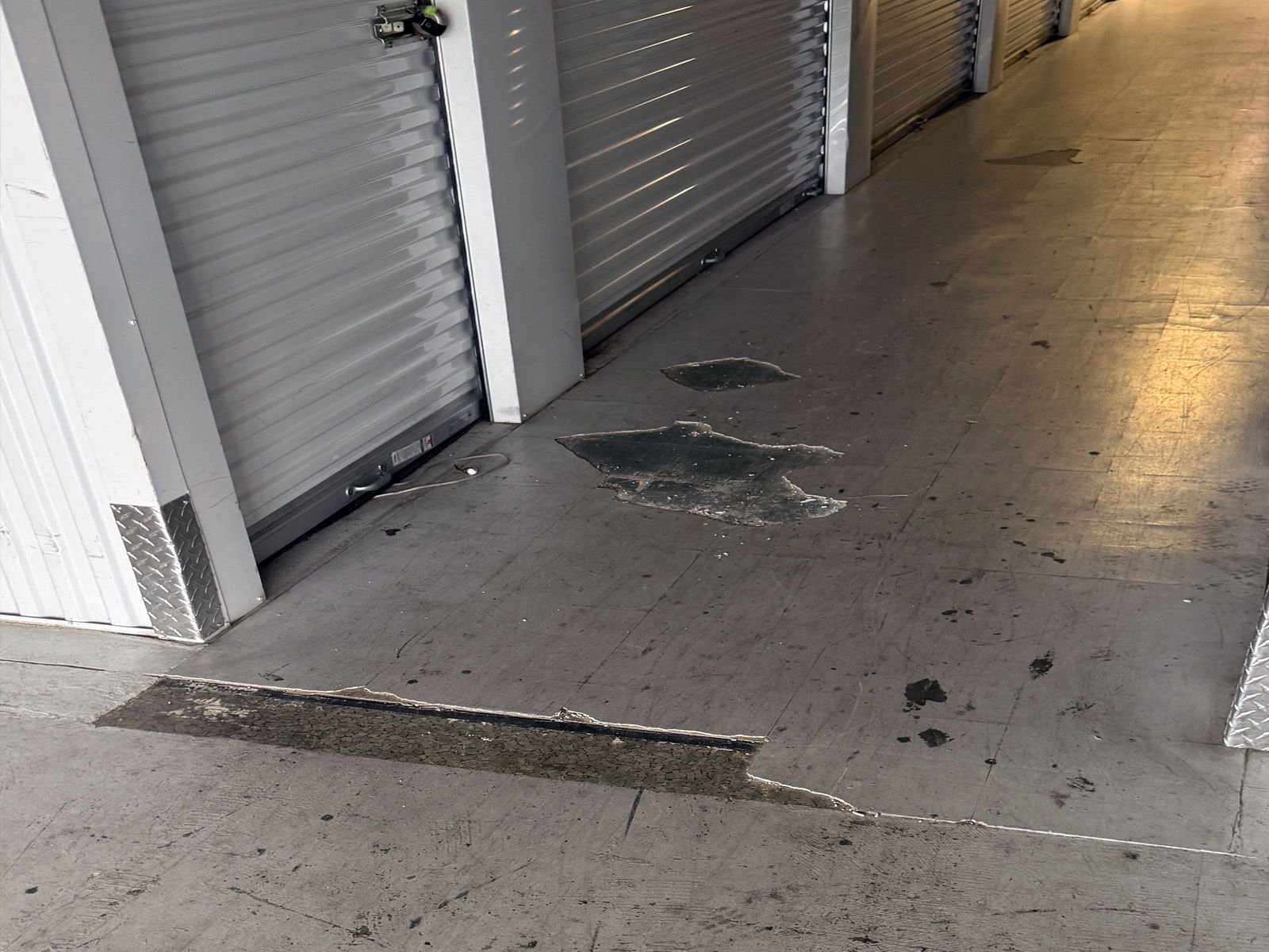 Before – uncoated/aged surface